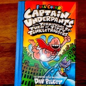 MORE OF CAPTIAN UNDERPANTS NOVELS 8-11 WITH COLOR AND NO COLOR, PLUS MORE BOOKS